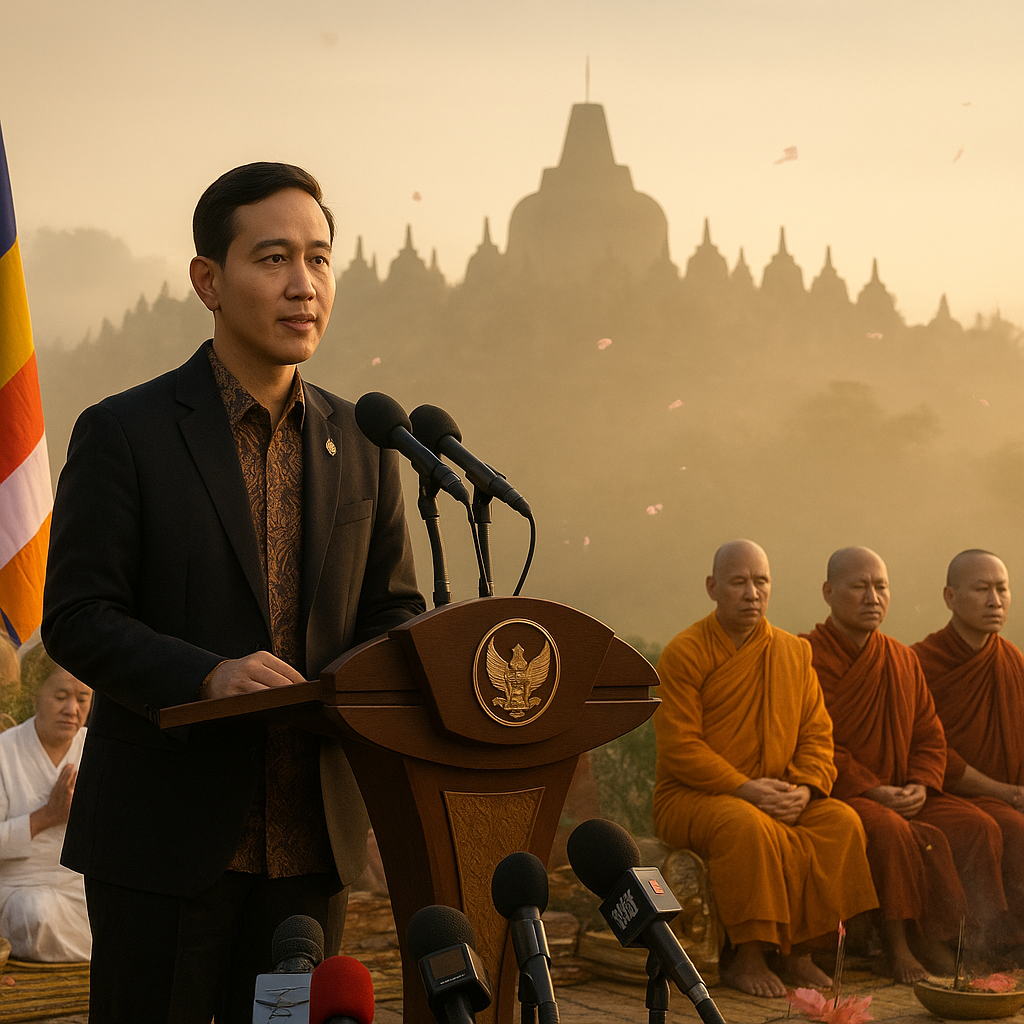 Wapres Gibran Ajak Umat Buddha Jadi Pelopor Perdamaian di Waisak Nasional 2026