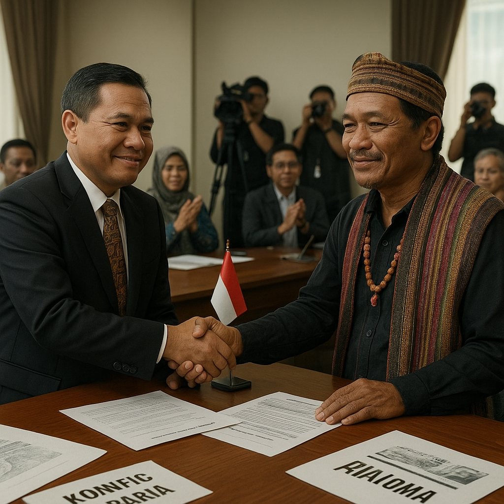 Pemerintah dan Tokoh Masyarakat Adat Sepakat Membuka Dialog Terstruktur untuk Mengurai Konflik Agraria