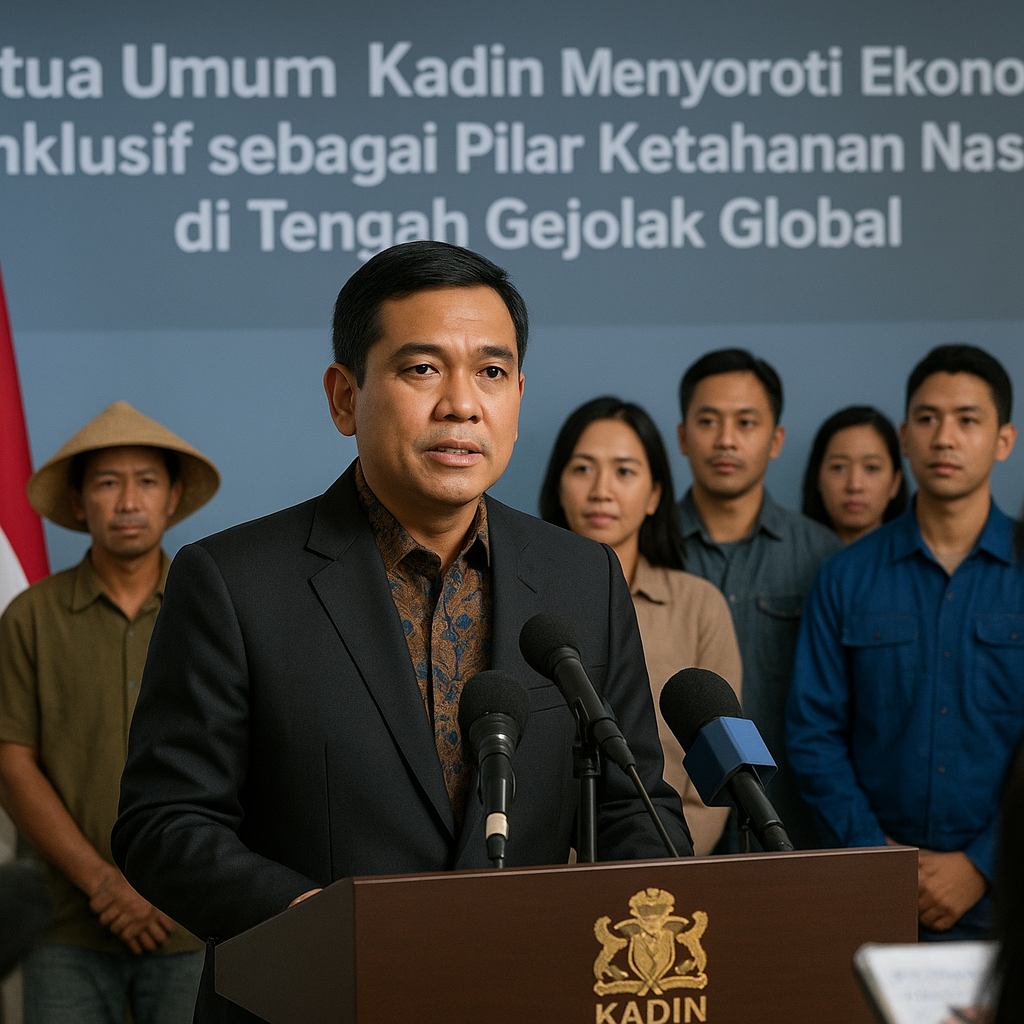 Ketua Umum Kadin Menyoroti Ekonomi Inklusif sebagai Pilar Ketahanan Nasional di Tengah Gejolak Global