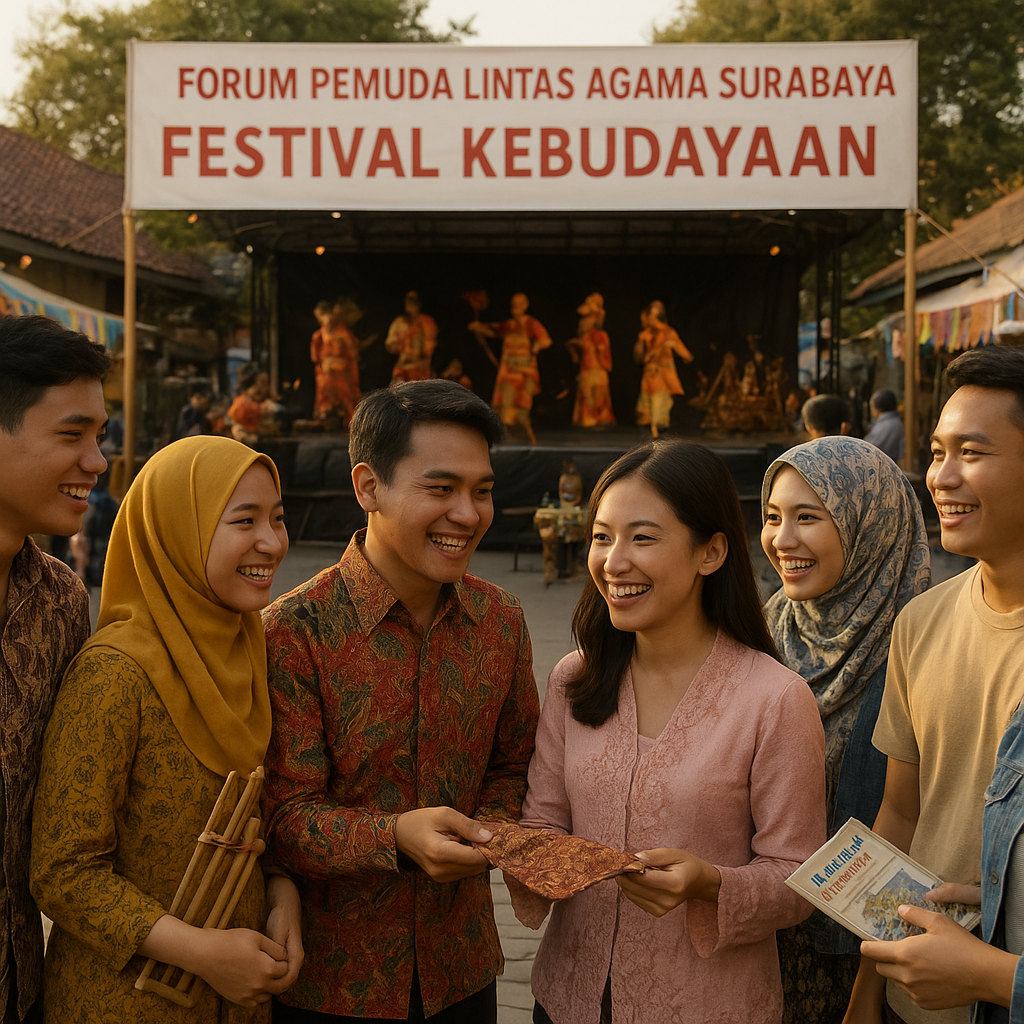 Forum Pemuda Lintas Agama di Surabaya Gelar Festival Kebudayaan untuk Menguatkan Toleransi