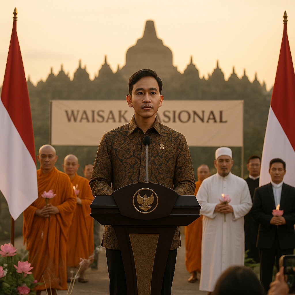 Wapres Gibran Ajak Umat Buddha Jadi Pelopor Perdamaian di Waisak Nasional 2026