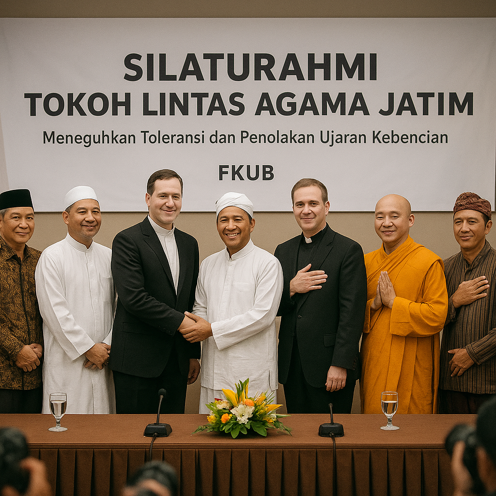Tokoh Lintas Agama Jatim Gelar Silaturahmi, Tekankan Toleransi di Tengah Keberagaman
