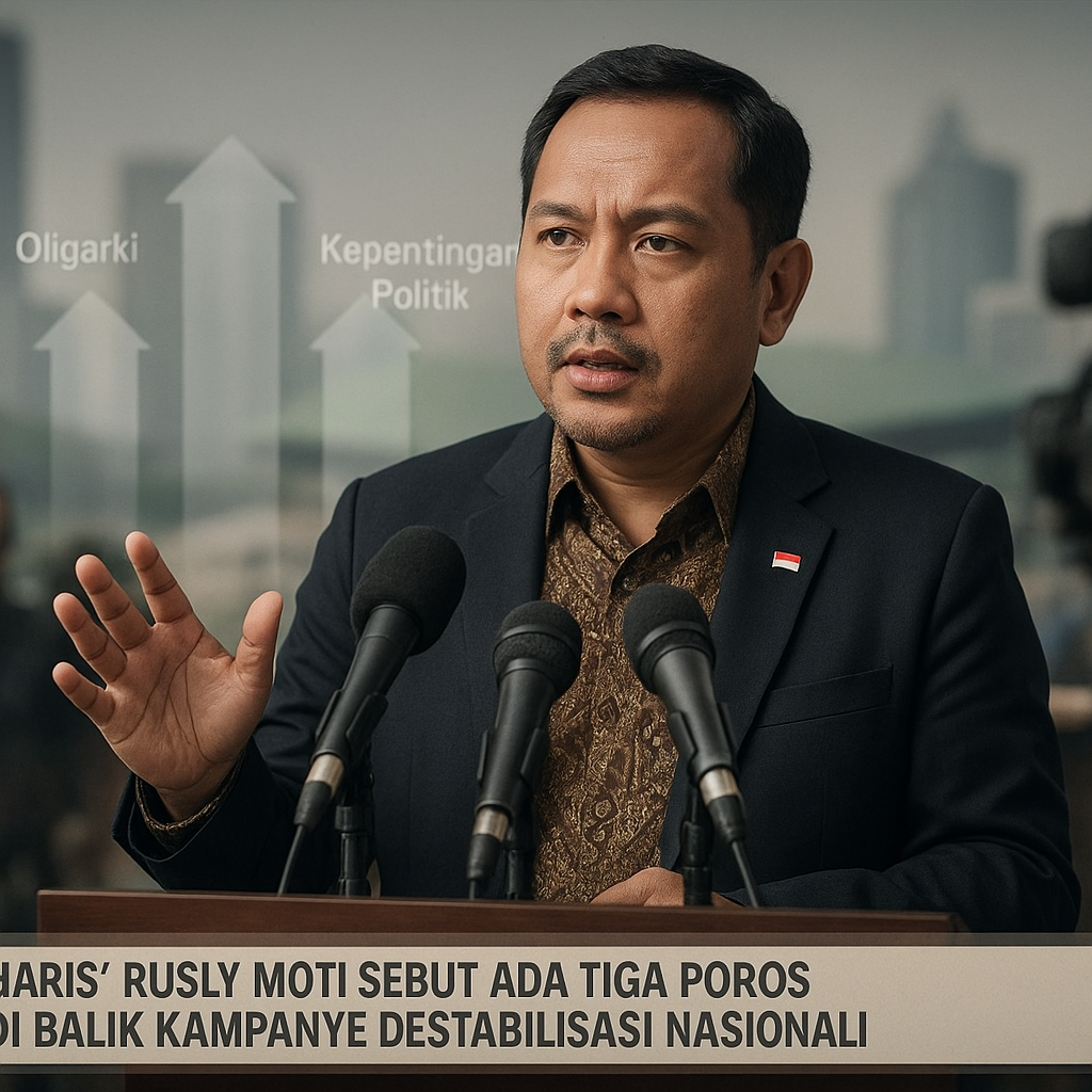 Haris Rusly Moti Sebut Ada Tiga Poros di Balik Kampanye Destabilisasi Nasional