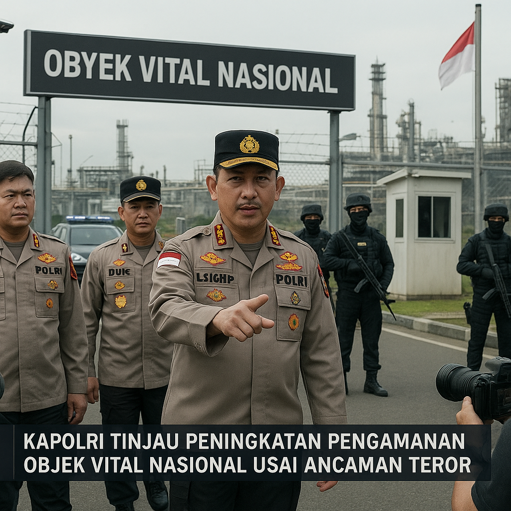 Kapolri Tinjau Peningkatan Pengamanan Objek Vital Nasional Usai Ancaman Teror