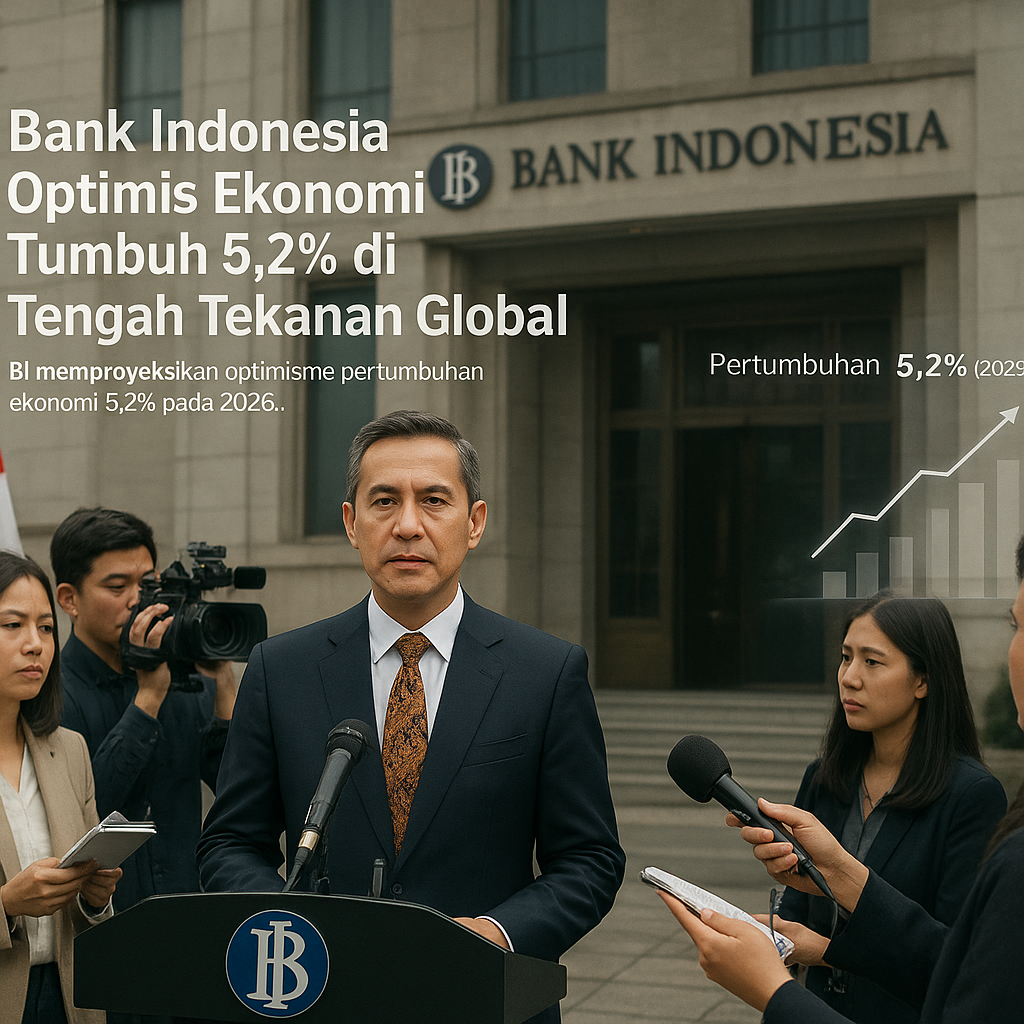 Bank Indonesia Optimis Ekonomi Tumbuh 5,2% di Tengah Tekanan Global