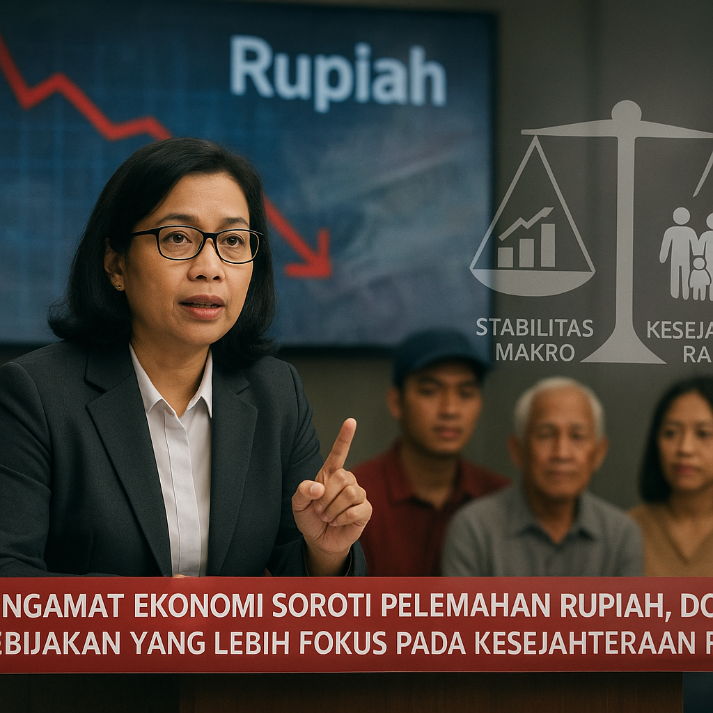 Pengamat Ekonomi Soroti Pelemahan Rupiah, Dorong Kebijakan yang Lebih Fokus pada Kesejahteraan Rakyat