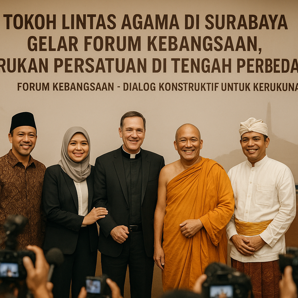 Tokoh Lintas Agama di Surabaya Gelar Forum Kebangsaan, Serukan Persatuan di Tengah Perbedaan