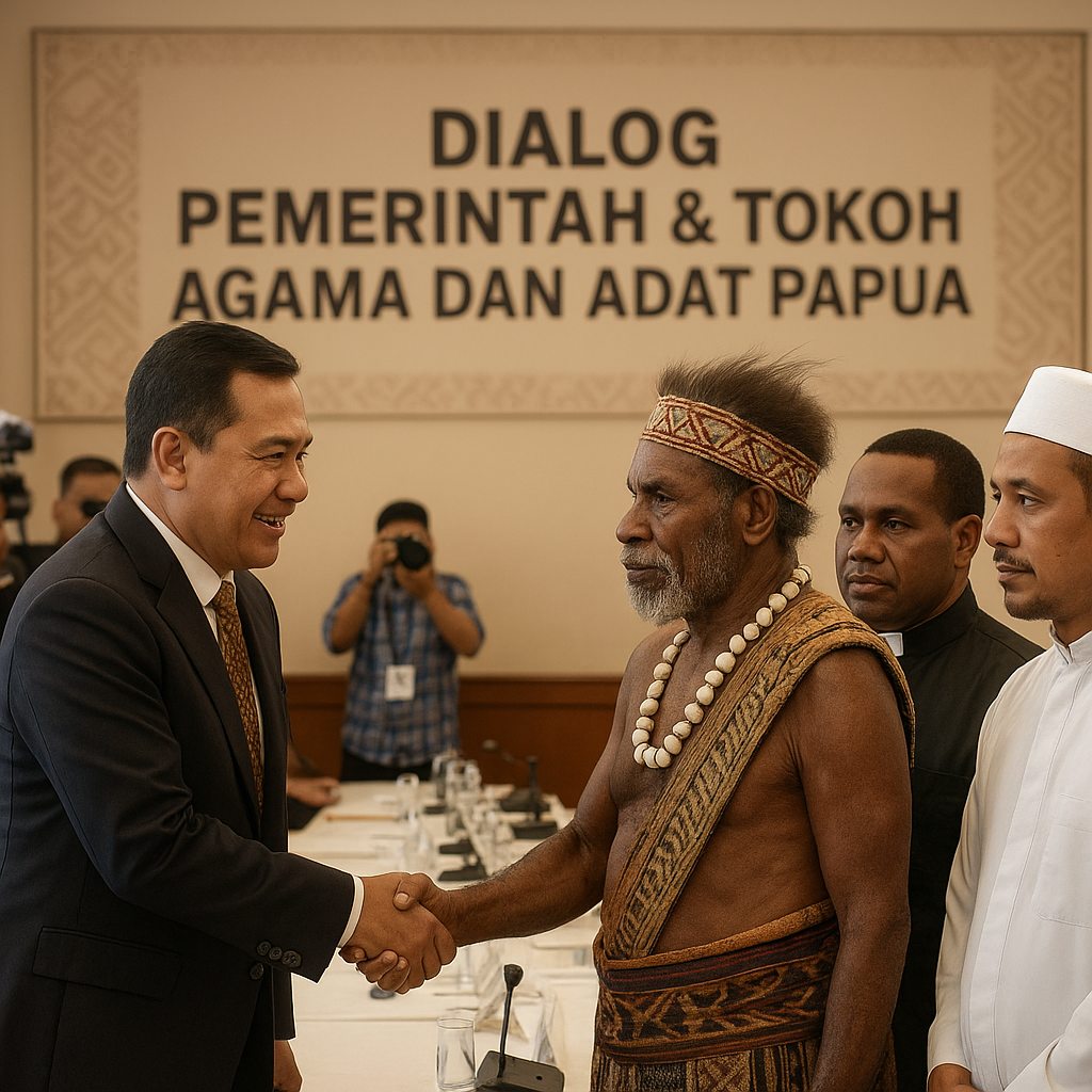 Pemerintah Gandeng Tokoh Agama dan Adat Perkuat Dialog di Papua untuk Jaga Stabilitas