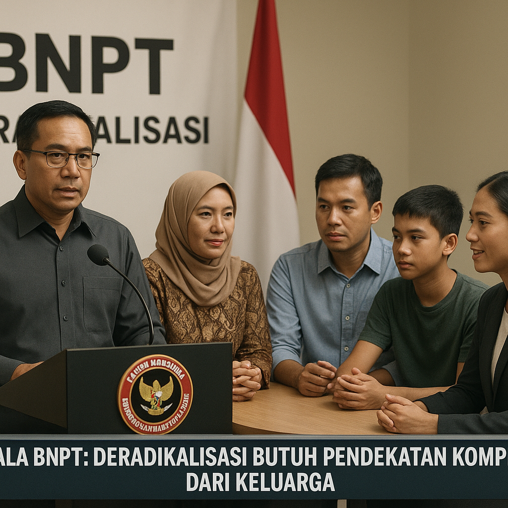 Kepala BNPT: Deradikalisasi Butuh Pendekatan Komprehensif dari Keluarga