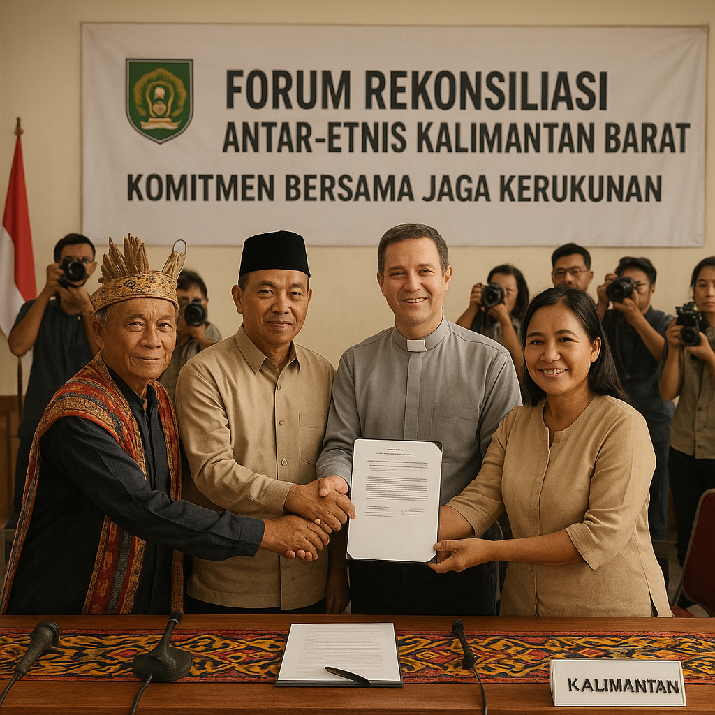 Forum Rekonsiliasi Antar-etnis di Kalimantan Barat Hasilkan Komitmen Bersama Jaga Kerukunan