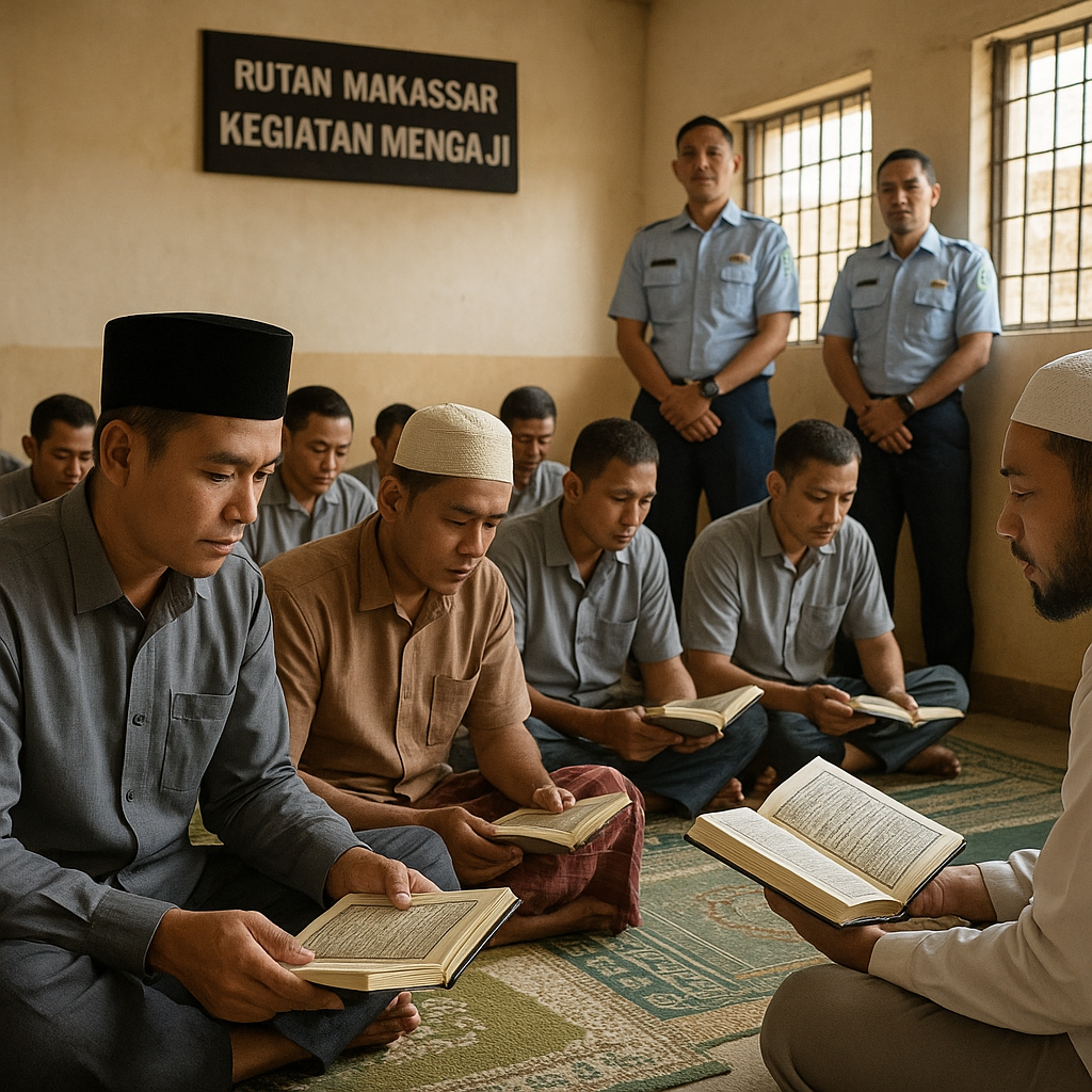Warga Binaan Rutan Makassar Tekun Mengaji demi Perubahan Diri, Upaya Pembinaan Integratif