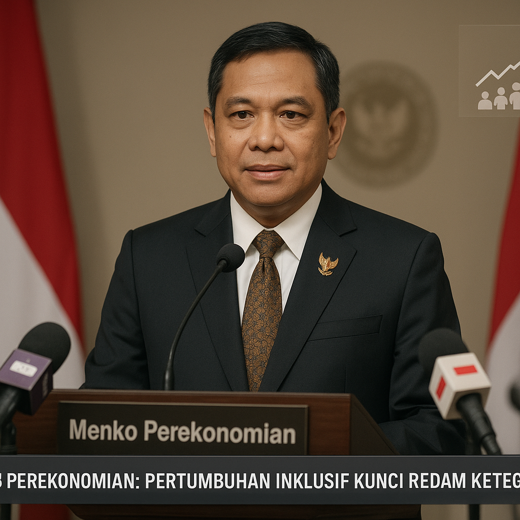 Menko Perekonomian: Pertumbuhan Inklusif Kunci Redam Ketegangan Sosial