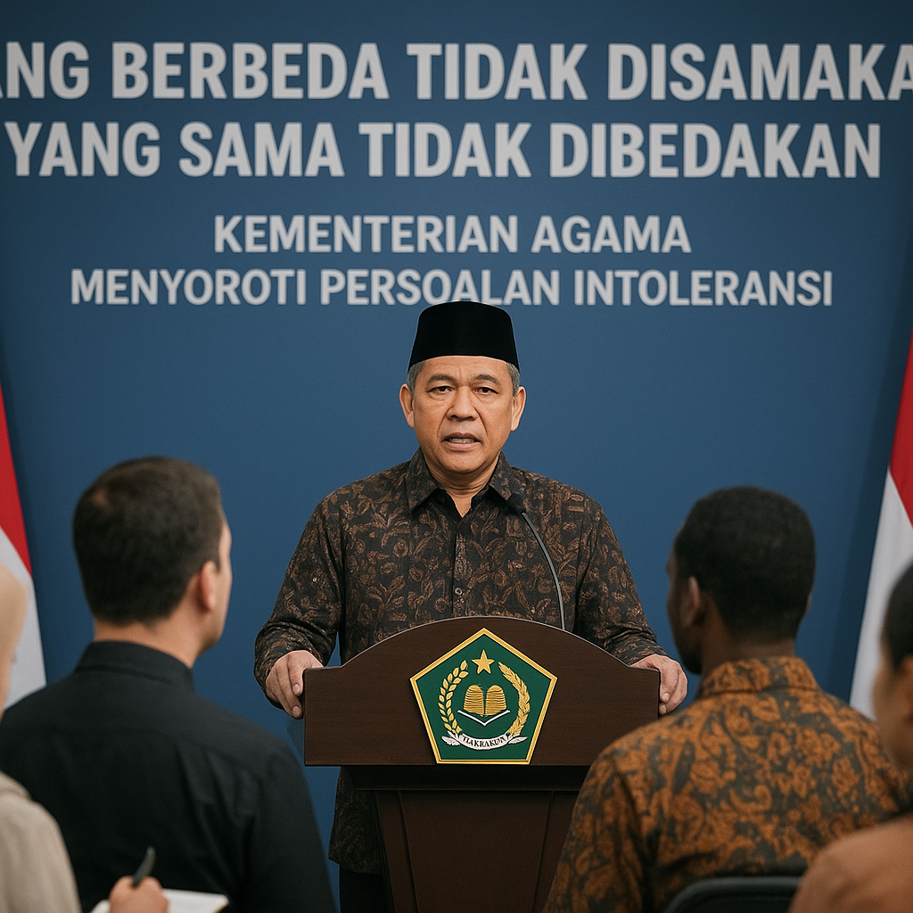 Soroti Persoalan Intoleransi, Kemenag Ingatkan Kunci Kedewasaan Beragama