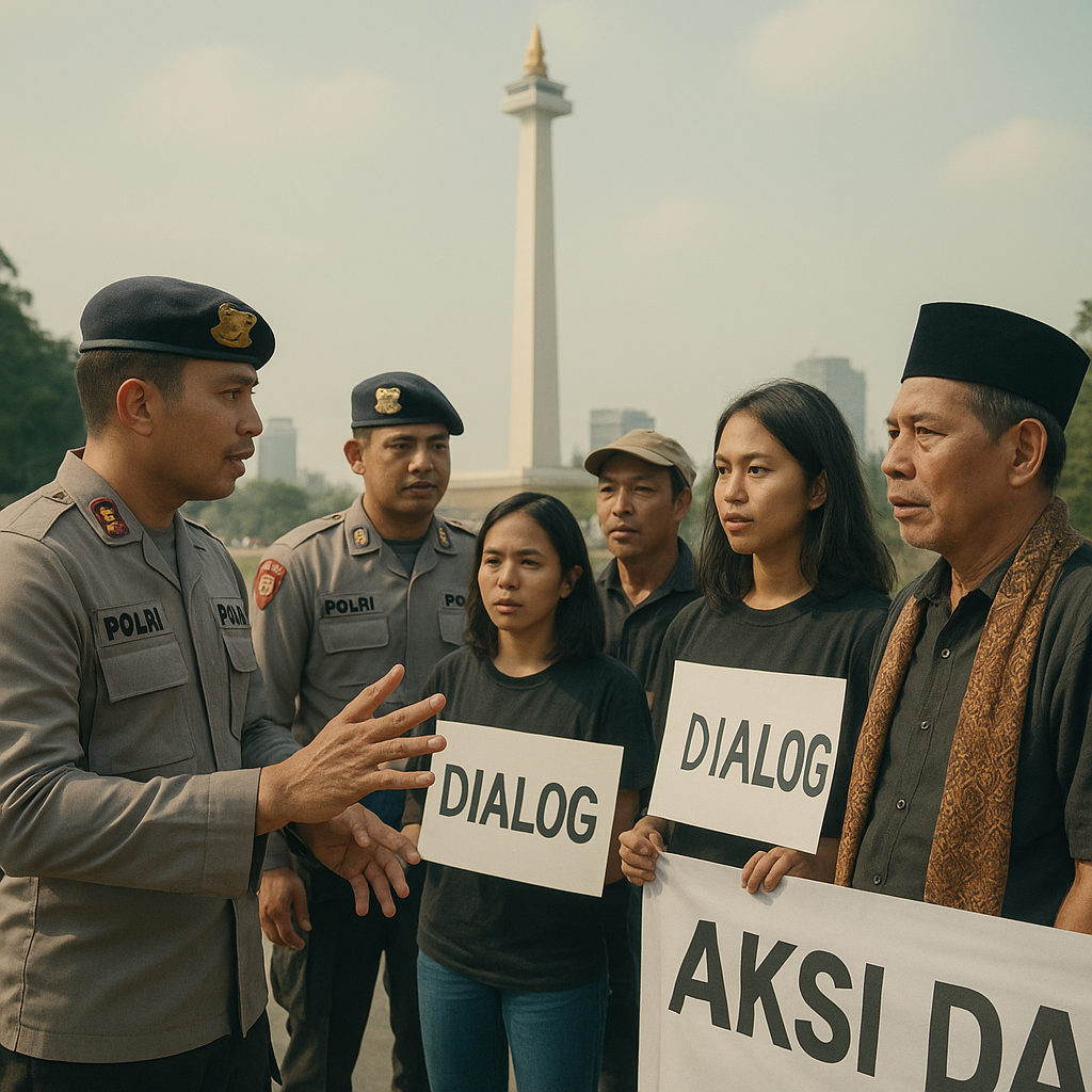 Kapolri Instruksikan Jajaran Utamakan Pendekatan Humanis dan Dialog dalam Pengamanan Aksi