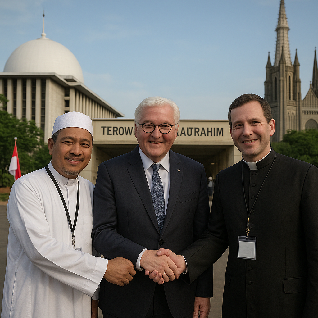 Presiden Jerman Kagum pada Toleransi Indonesia, Istiqlal-Katedral Jadi Simbol Kerukunan yang Disorot