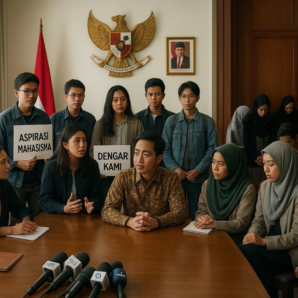 Wapres Gibran Terima 15 Mahasiswa Pendemo, Dialog Intens Bahas Aspirasi hingga Salat Berjamaah