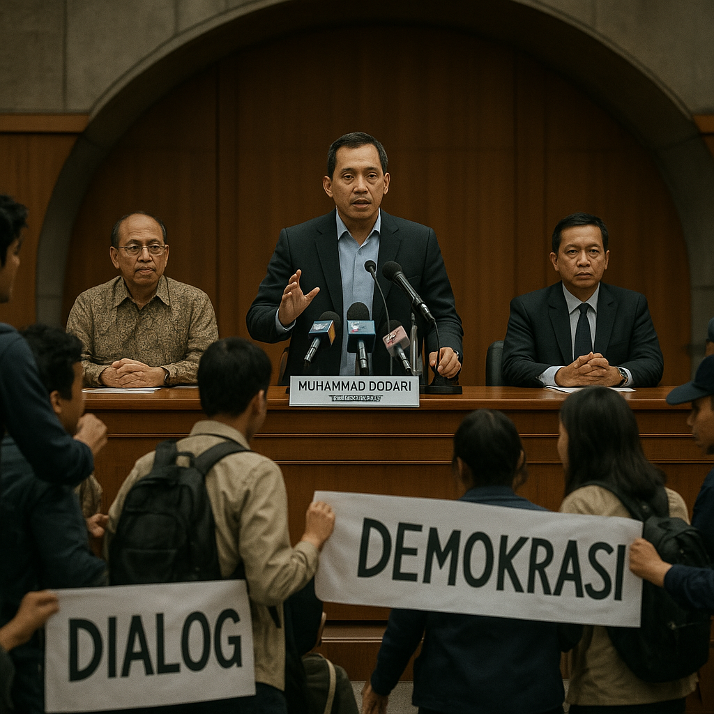 Diskusi di UGM Digeruduk, Qodari: Demokrasi Wajib Ada Dialog, Tanpa Itu Jadi 'Semau Gue'