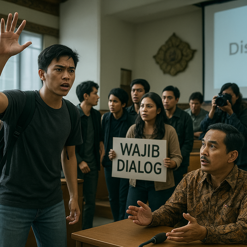 Mahasiswa Bubarkan Diskusi di UGM, Qodari: Wajib Ada Dialog dalam Berdemokrasi