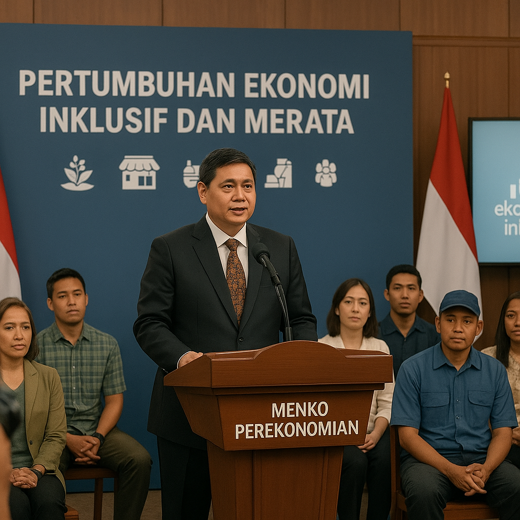 Menko Perekonomian: Pertumbuhan Ekonomi Harus Inklusif dan Merata untuk Perkuat Kohesi Sosial