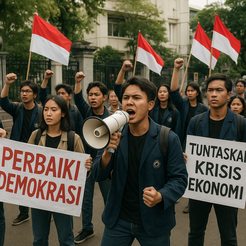 Gelombang Demo Mahasiswa Berlanjut, Mahasiswa Trisakti Susul Tuntut Perbaikan Demokrasi dan Ekonomi