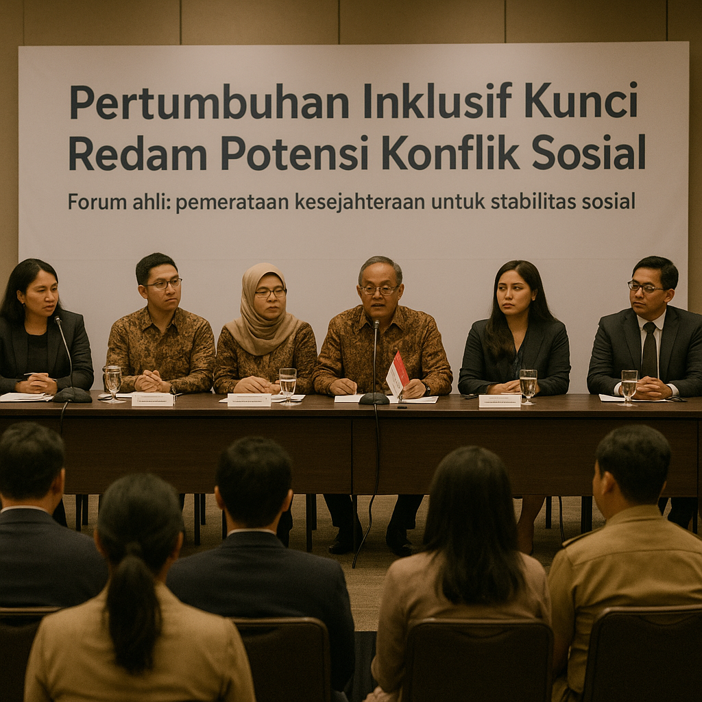 Ekonom: Pertumbuhan Inklusif Kunci Redam Potensi Konflik Sosial