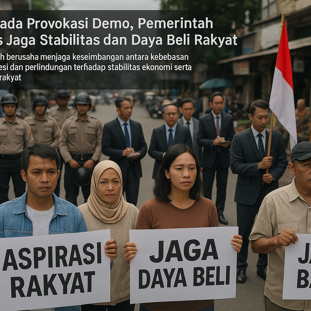 Waspada Provokasi Demo, Pemerintah Fokus Jaga Stabilitas dan Daya Beli Rakyat