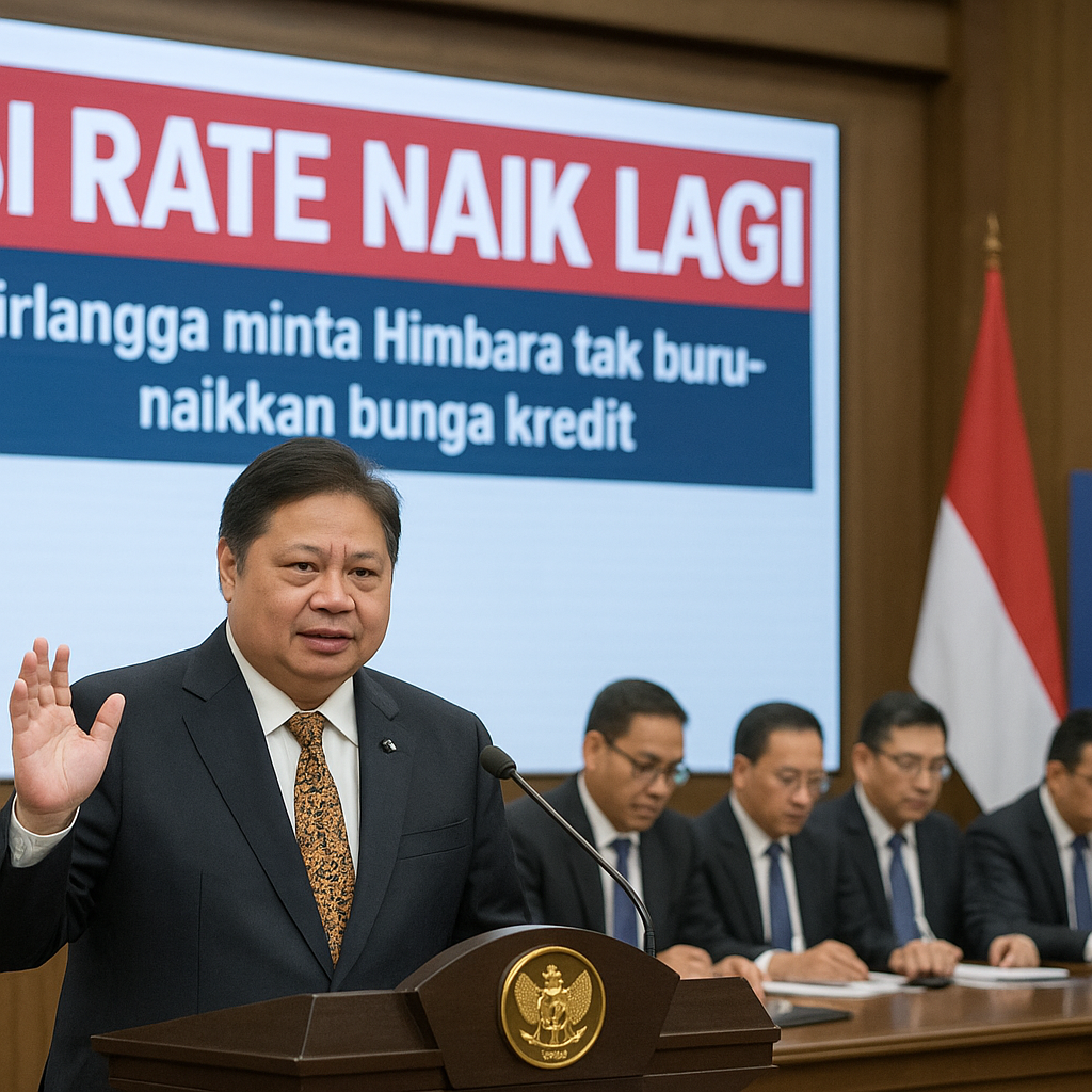 BI Rate Naik Lagi, Airlangga Minta Bank Himbara Tak Buru-buru Naikkan Bunga Kredit