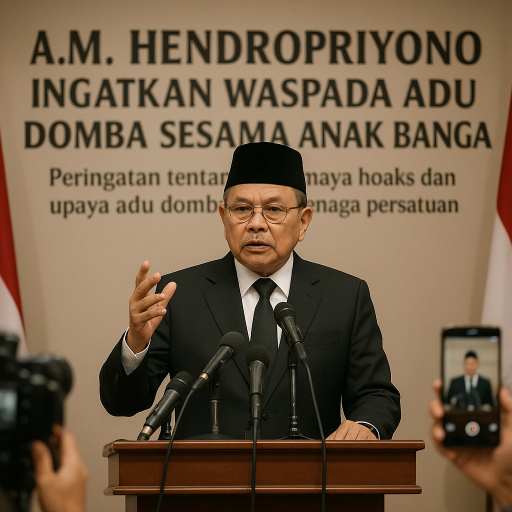 A.M. Hendropriyono Ingatkan Waspada Adu Domba Sesama Anak Bangsa