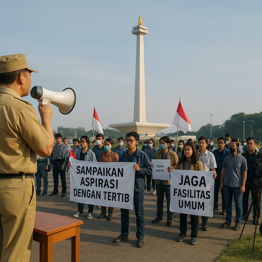 Gubernur DKI Imbau Peserta Demo Jakarta Sampaikan Aspirasi dengan Tertib dan Jaga Fasilitas Umum