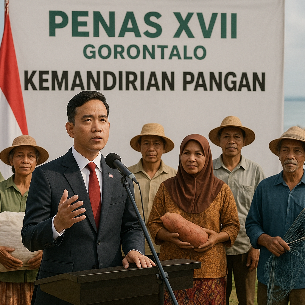 Wapres Gibran Tegaskan Pentingnya Kemandirian Pangan di PENAS XVII Gorontalo