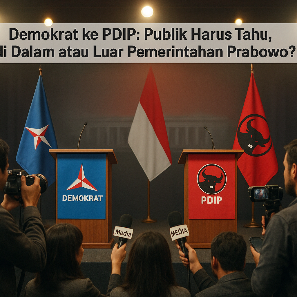 Demokrat ke PDIP: Publik Harus Tahu, di Dalam atau Luar Pemerintahan Prabowo?