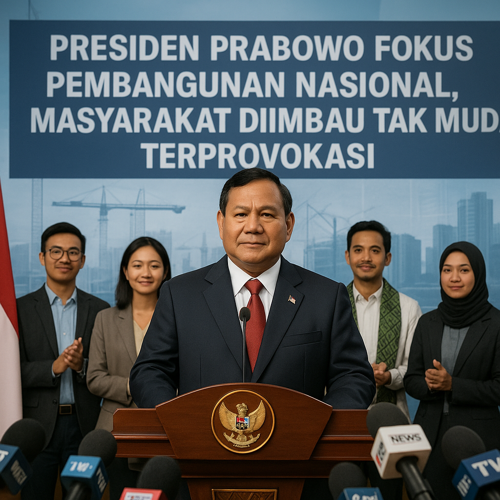 Presiden Prabowo Fokus Pembangunan Nasional, Masyarakat Diimbau Tak Mudah Terprovokasi