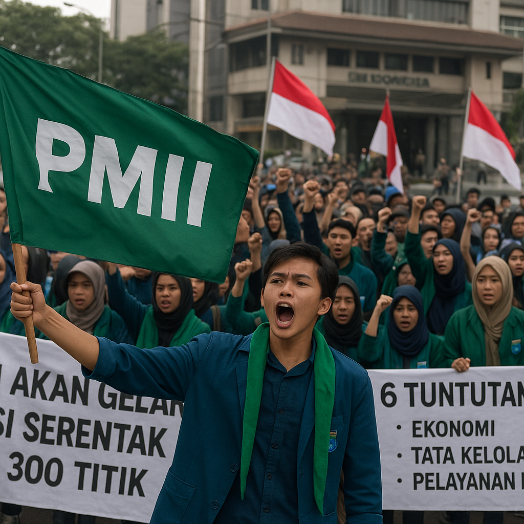 PMII Akan Gelar Aksi Serentak di 300 Titik Bawa 6 Tuntutan