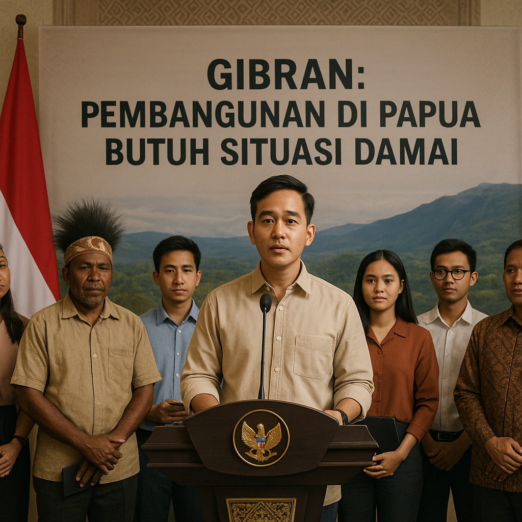Gibran: Pembangunan di Papua Butuh Situasi Damai