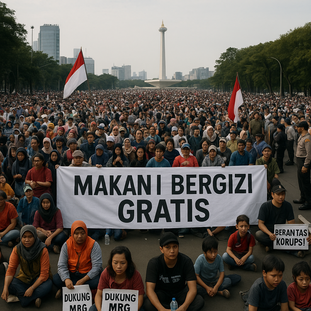 50 Ribu Massa Siap Gelar Aksi Damai Dukung Program Makan Bergizi Gratis di Jakarta