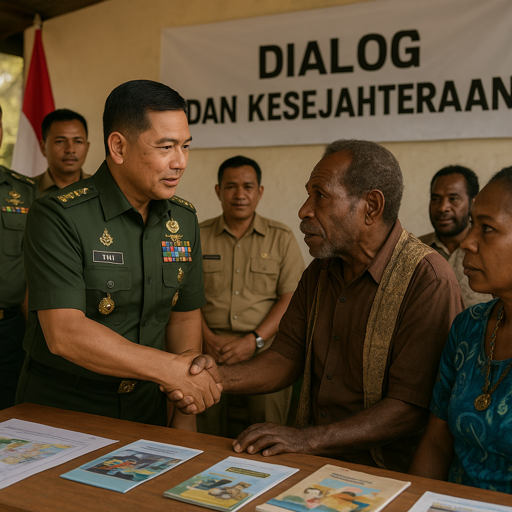 Panglima TNI Tinjau Penanganan Konflik Laten di Papua, Tegaskan Pendekatan Dialog dan Kesejahteraan