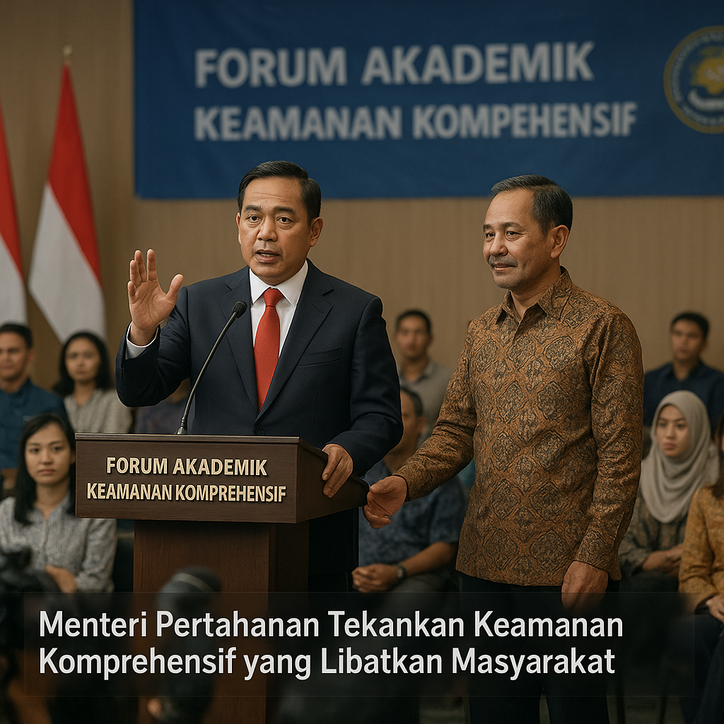 Menteri Pertahanan Tekankan Keamanan Komprehensif yang Libatkan Masyarakat