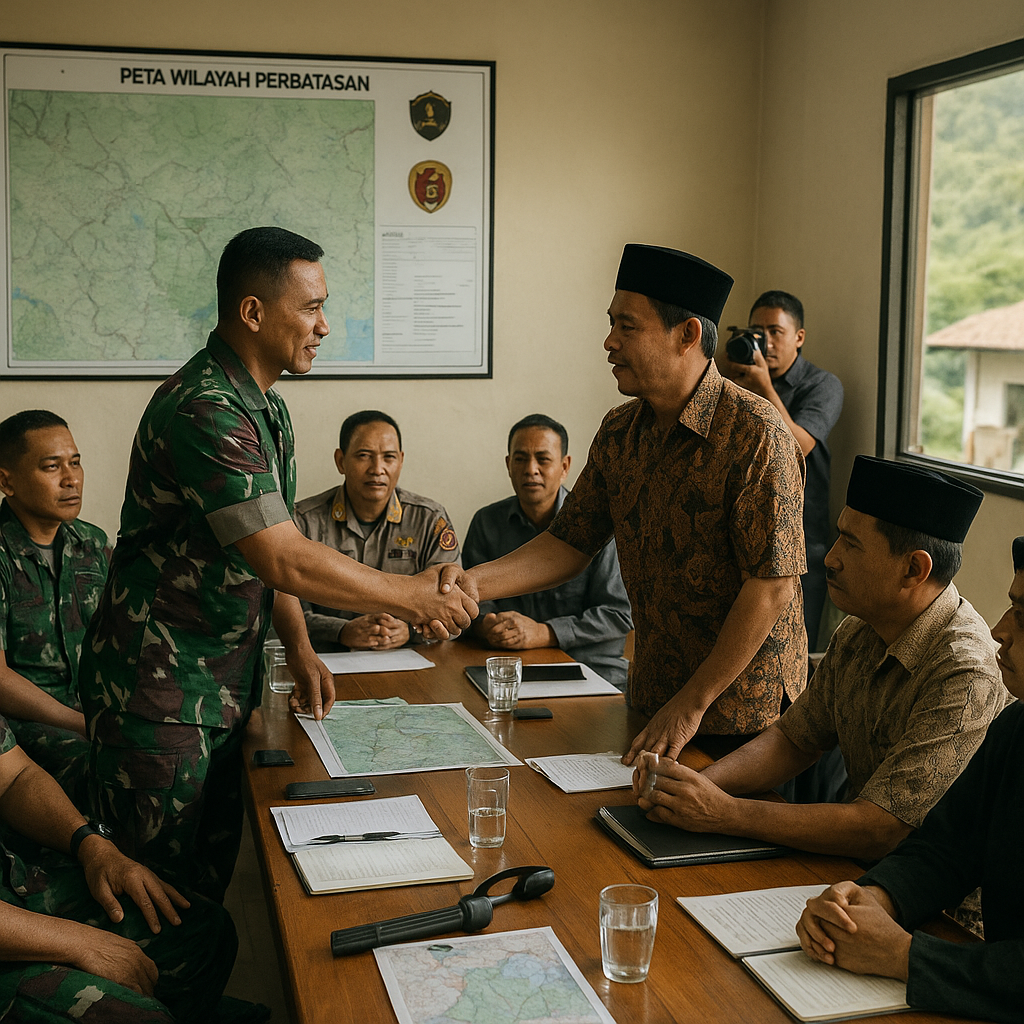 Kerja Sama TNI-Polri dan Masyarakat Diperkuat di Perbatasan