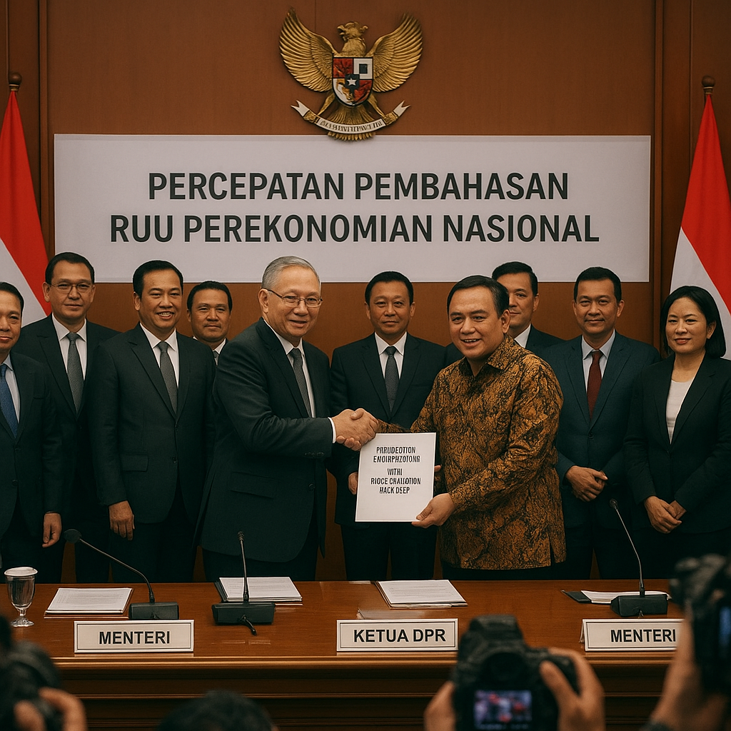 Pemerintah dan DPR Sepakat Percepat Pembahasan RUU Perekonomian Nasional