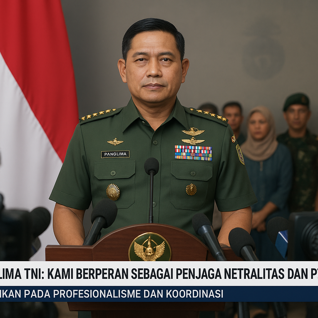Panglima TNI: Kami Berperan sebagai Penjaga Netralitas dan Pemersatu Bangsa