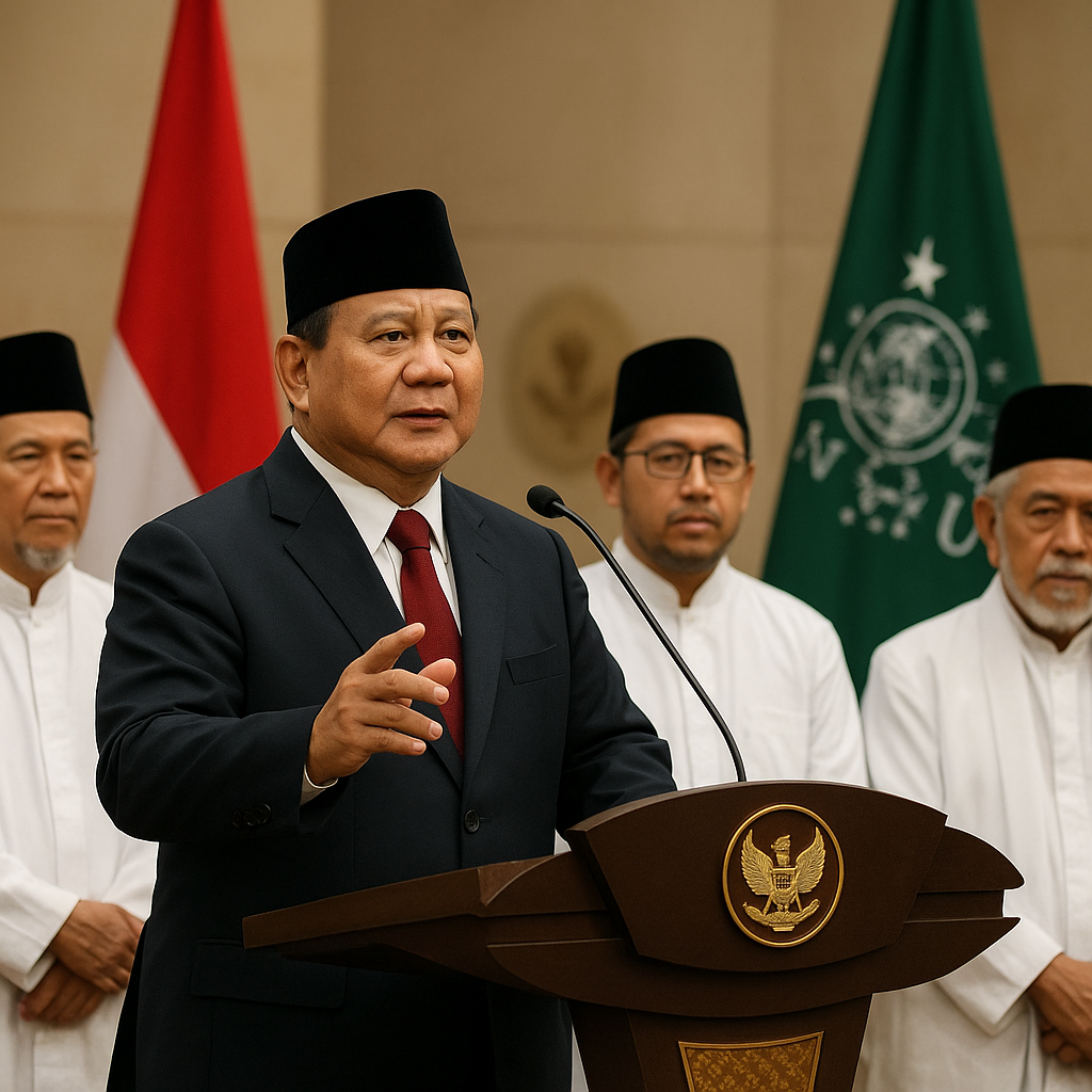 Prabowo Sebut NU Faktor Stabilisator Penentu Keamanan Bangsa