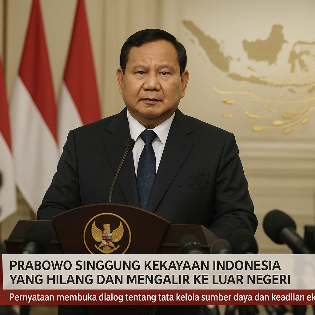 Prabowo Singgung Kekayaan Indonesia yang Hilang dan Mengalir ke Luar Negeri