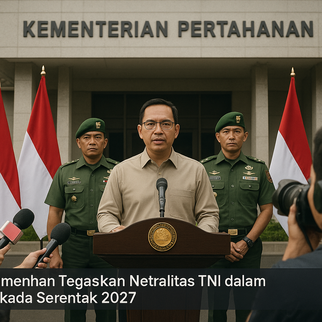 Kemenhan Tegaskan Netralitas TNI dalam Pilkada Serentak 2027