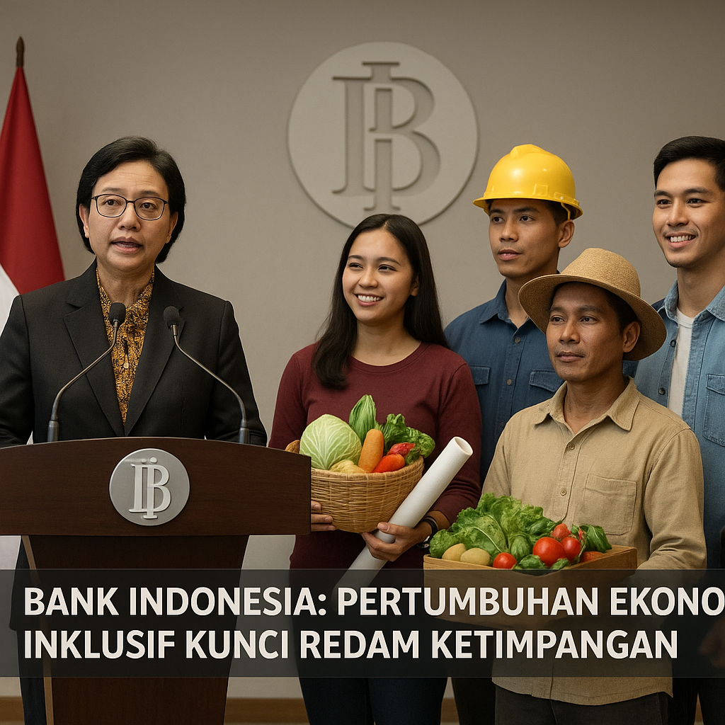 Bank Indonesia: Pertumbuhan Ekonomi Inklusif Kunci Redam Ketimpangan