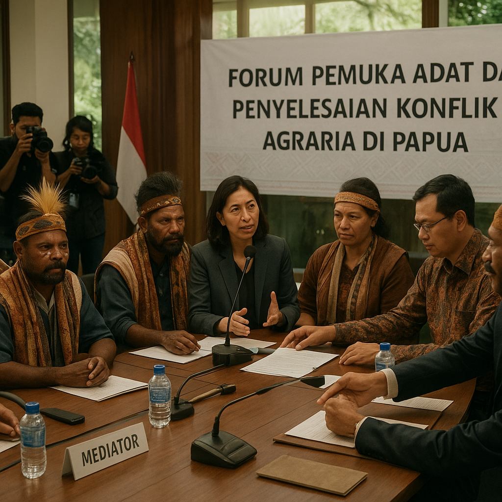 Forum Pemuka Adat dan Pemerintah Bahas Penyelesaian Konflik Agraria di Papua