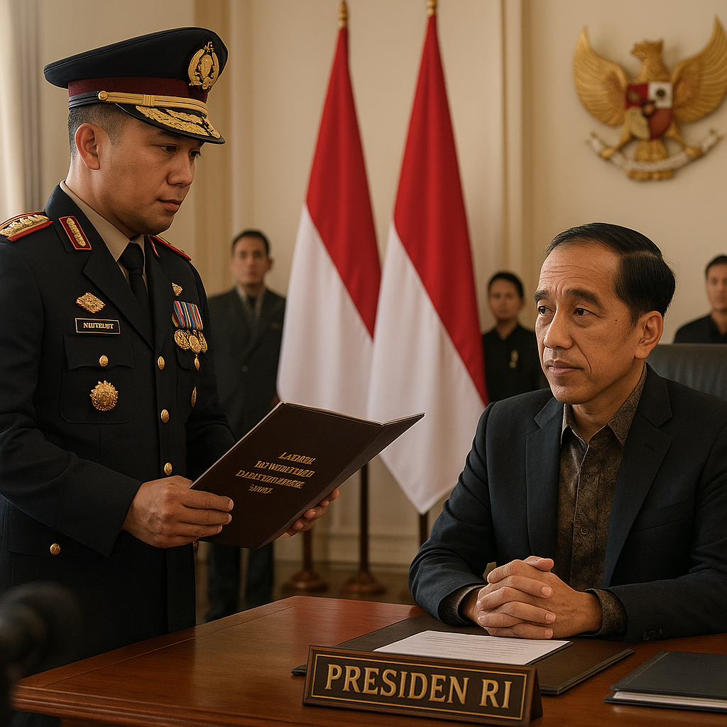 Kapolri Melapor ke Presiden tentang Kondisi Kamtibmas dan Kesiapan Hari Bhayangkara