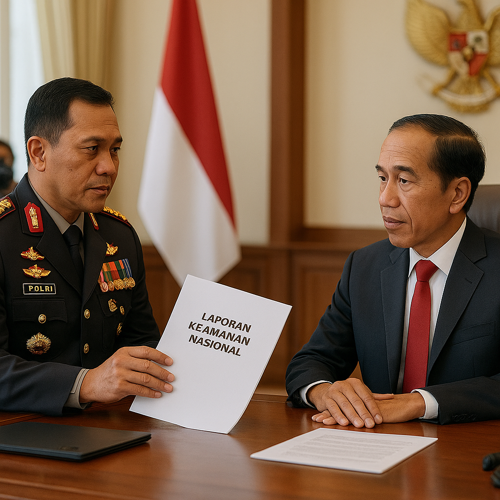 Kapolri Laporkan Kondisi Keamanan Nasional dan Siapkan Program Kemasyarakatan ke Presiden
