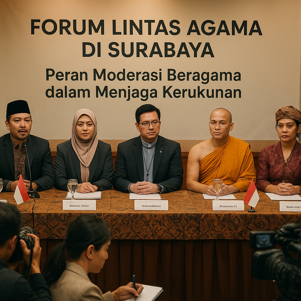 Forum Lintas Agama di Surabaya Gelar Diskusi tentang Peran Moderasi Beragama dalam Menjaga Kerukunan