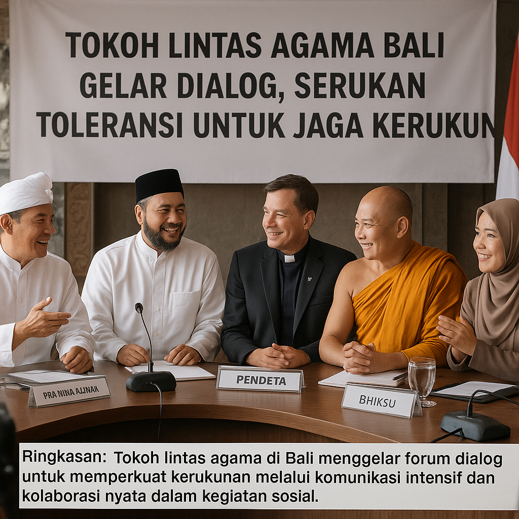 Tokoh Lintas Agama Bali Gelar Dialog, Serukan Toleransi untuk Jaga Kerukunan