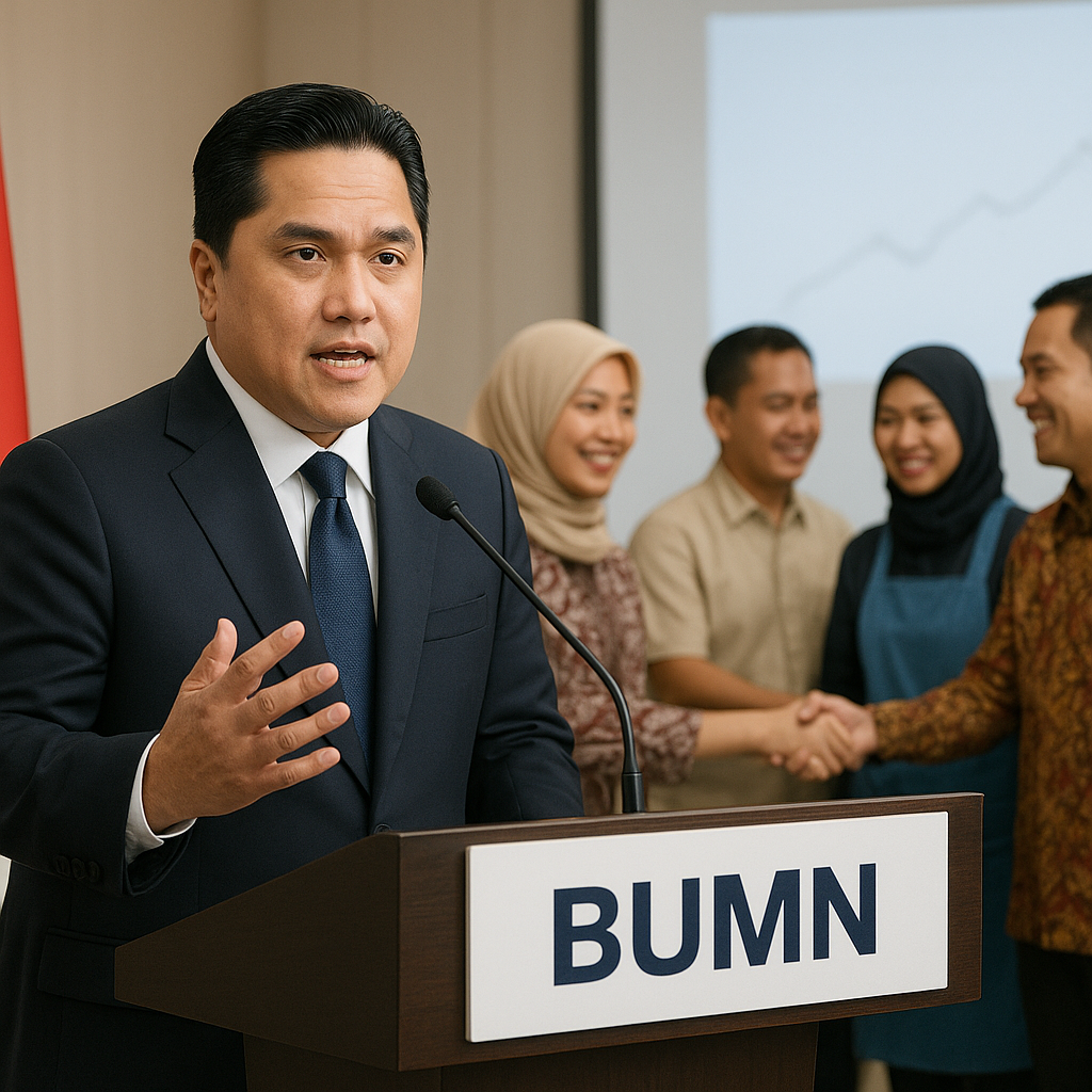 Menteri Erick Thohir Ungkap Strategi BUMN Jadi Perekat Ekonomi Nasional